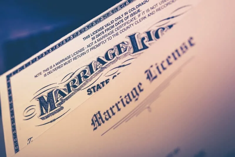Certificado de matrimonio en USA